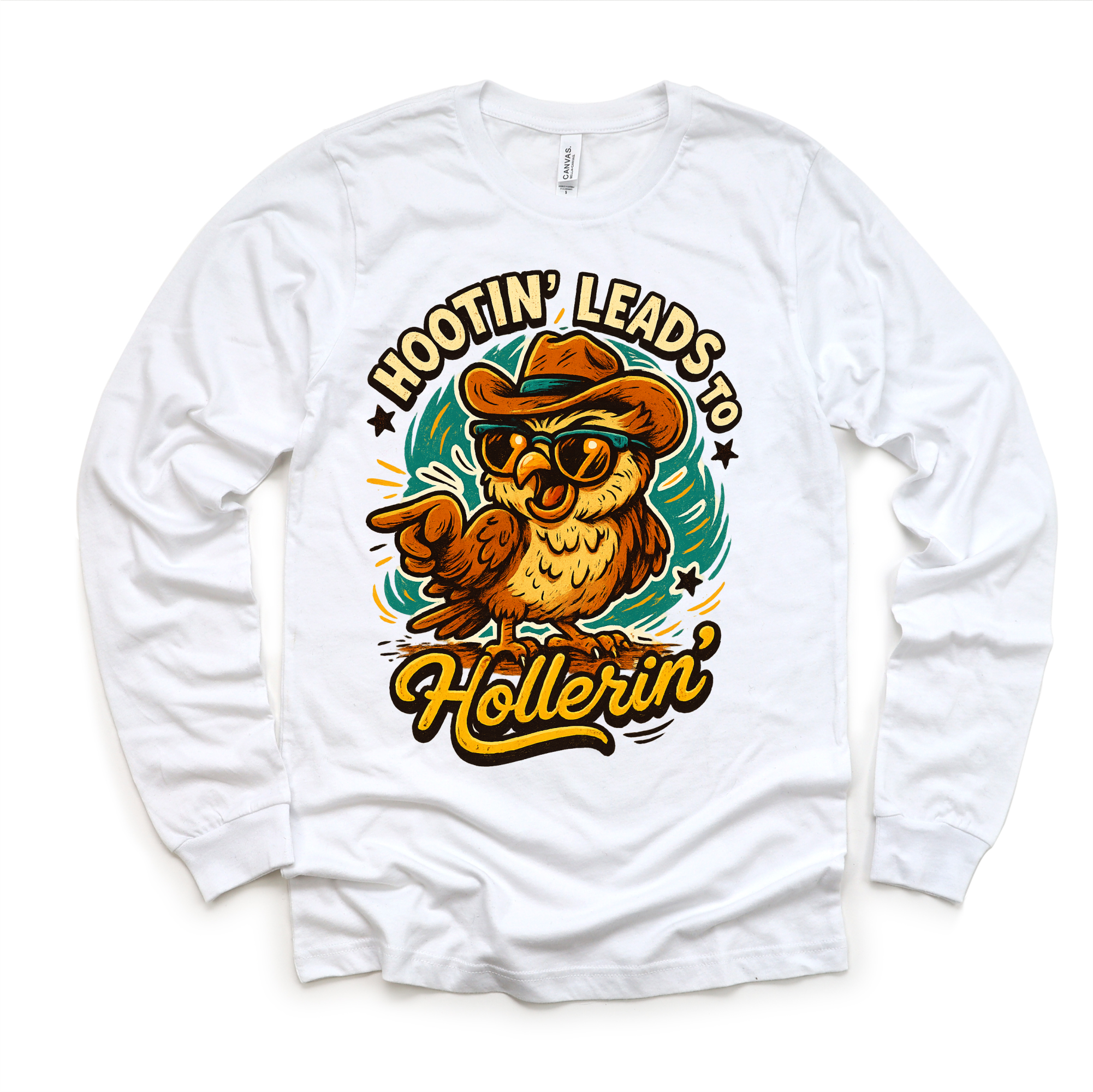 Hootin Leads To Hollerin' Funny Owl Country Western Shirt - Western Tee - MU99