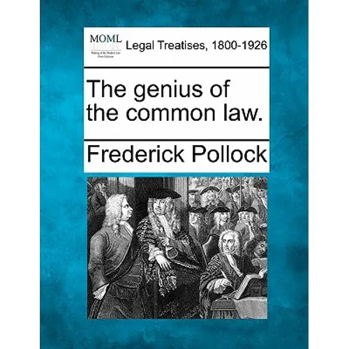 The Genius of the Common Law. - Paperback