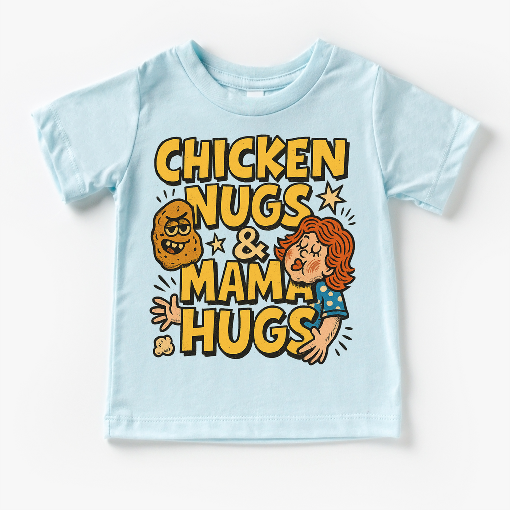Chicken Nugs And Mama Hugs Shirt - Funny Tee