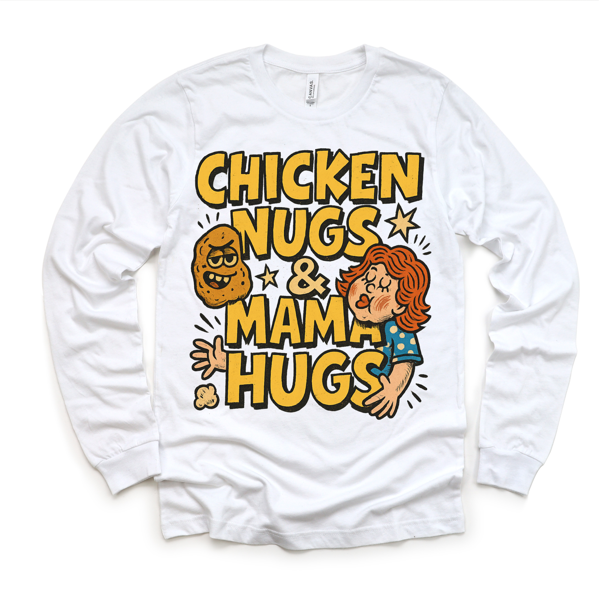 Chicken Nugs And Mama Hugs Shirt - Funny Tee