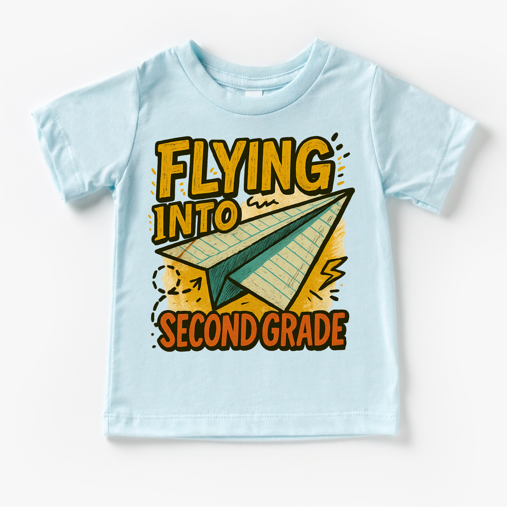 Flying Into Second Grade Back To School Shirt | First Day Of School Tee