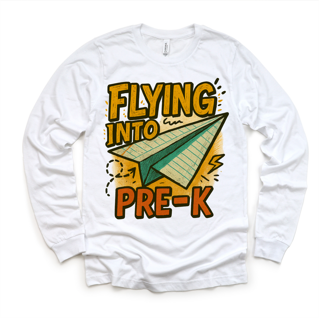 Flying Into Pre-K Back To School Shirt | First Day Of School Tee