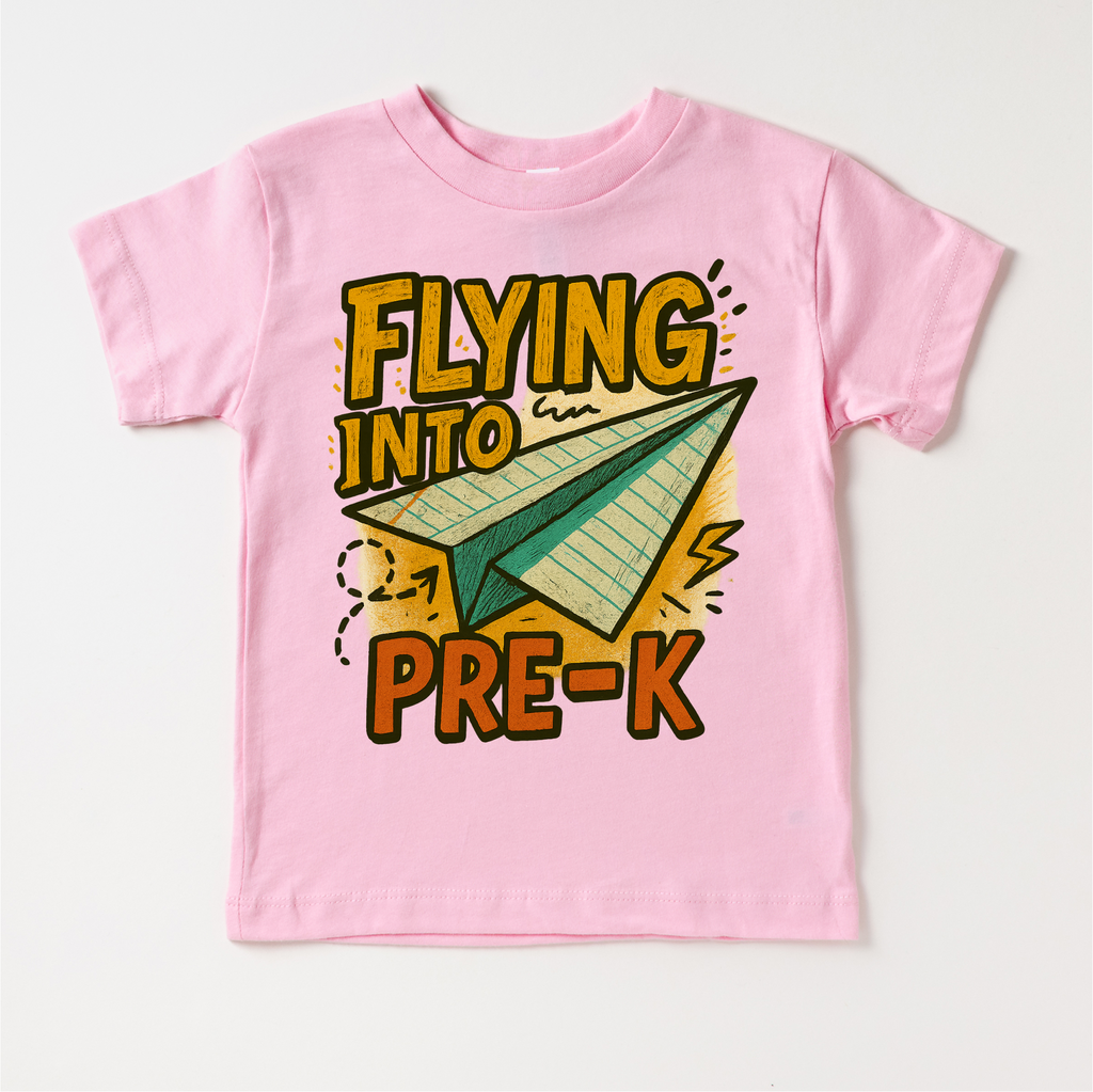Flying Into Pre-K Back To School Shirt | First Day Of School Tee