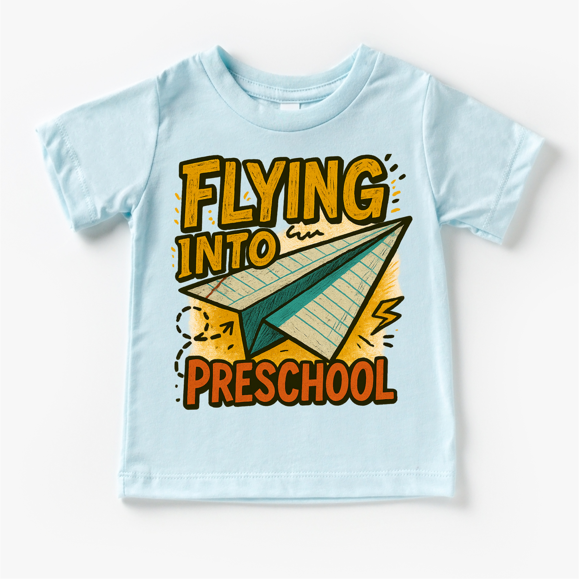 Flying Into Preschool Back To School Shirt | First Day Of School Tee