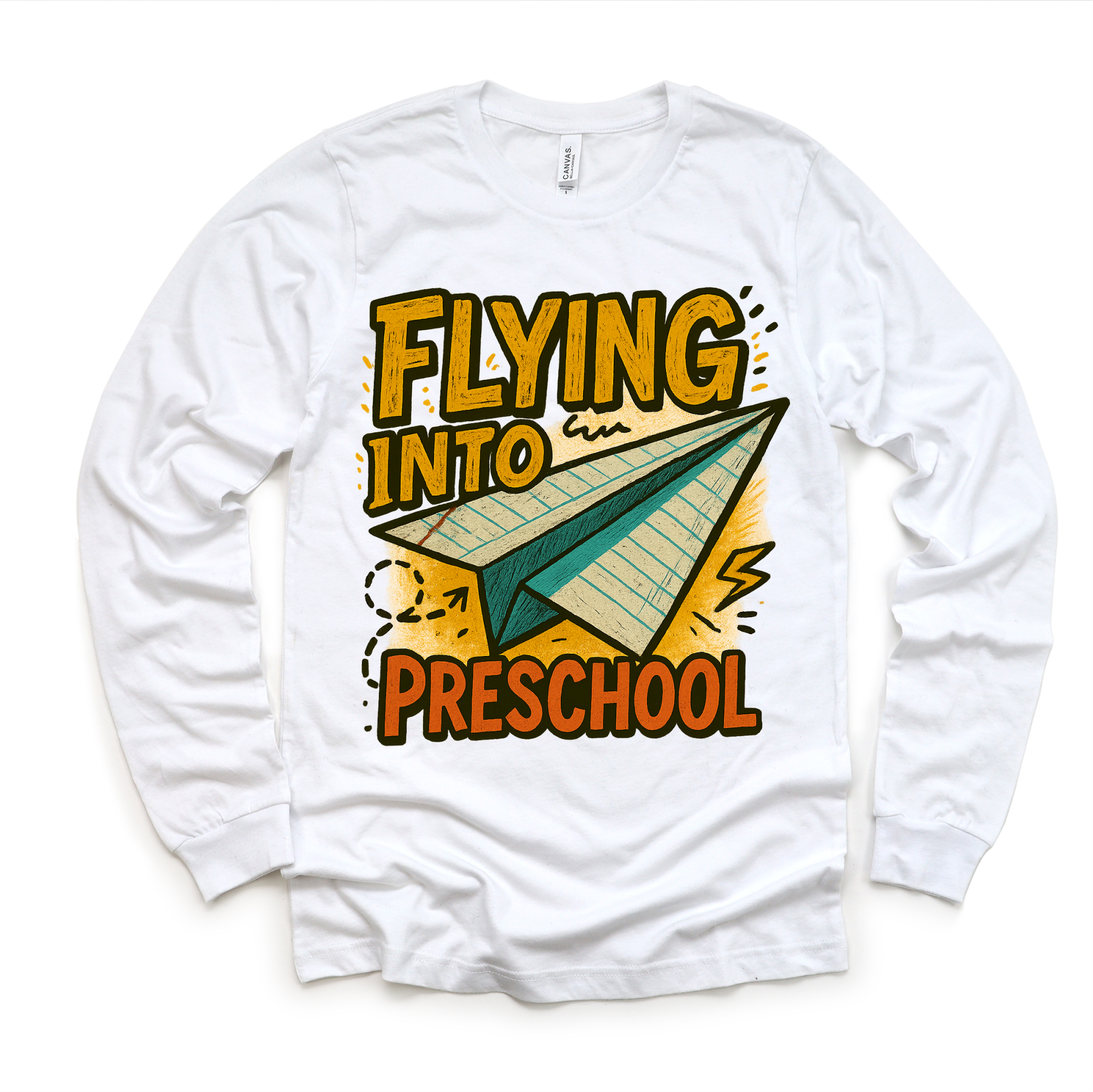 Flying Into Preschool Back To School Shirt | First Day Of School Tee