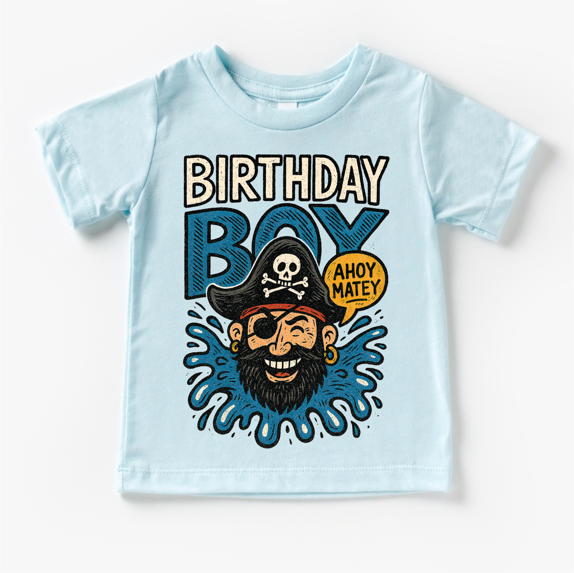 Pirate Birthday Boy Shirt - Boys Birthday Tee MZ32