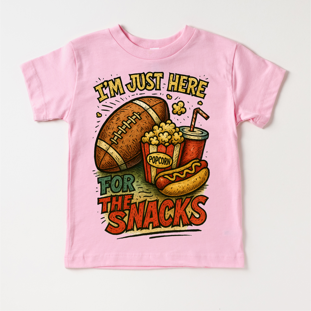I'm Just Here For The Snacks Football Shirt - Football Tee - MZ48