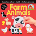First Sticker Art: Farm Animals: Use Stickers to Create 20 Cute Farm Animals - Paperback