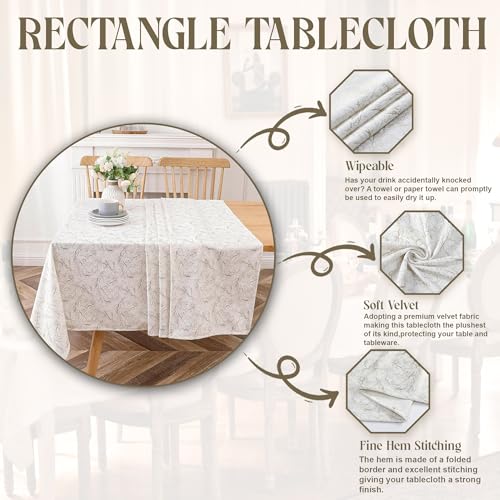 Majestic Velvet Tablecloths, Gold Branch