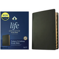 KJV Life Application Study Bible, Third Edition (Genuine Leather, Black, Indexed, Red Letter) - Leather