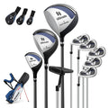 Mens LeftHanded Complete Golf Clubs and Bag Set Portable Lightweight Golf Stand Bag