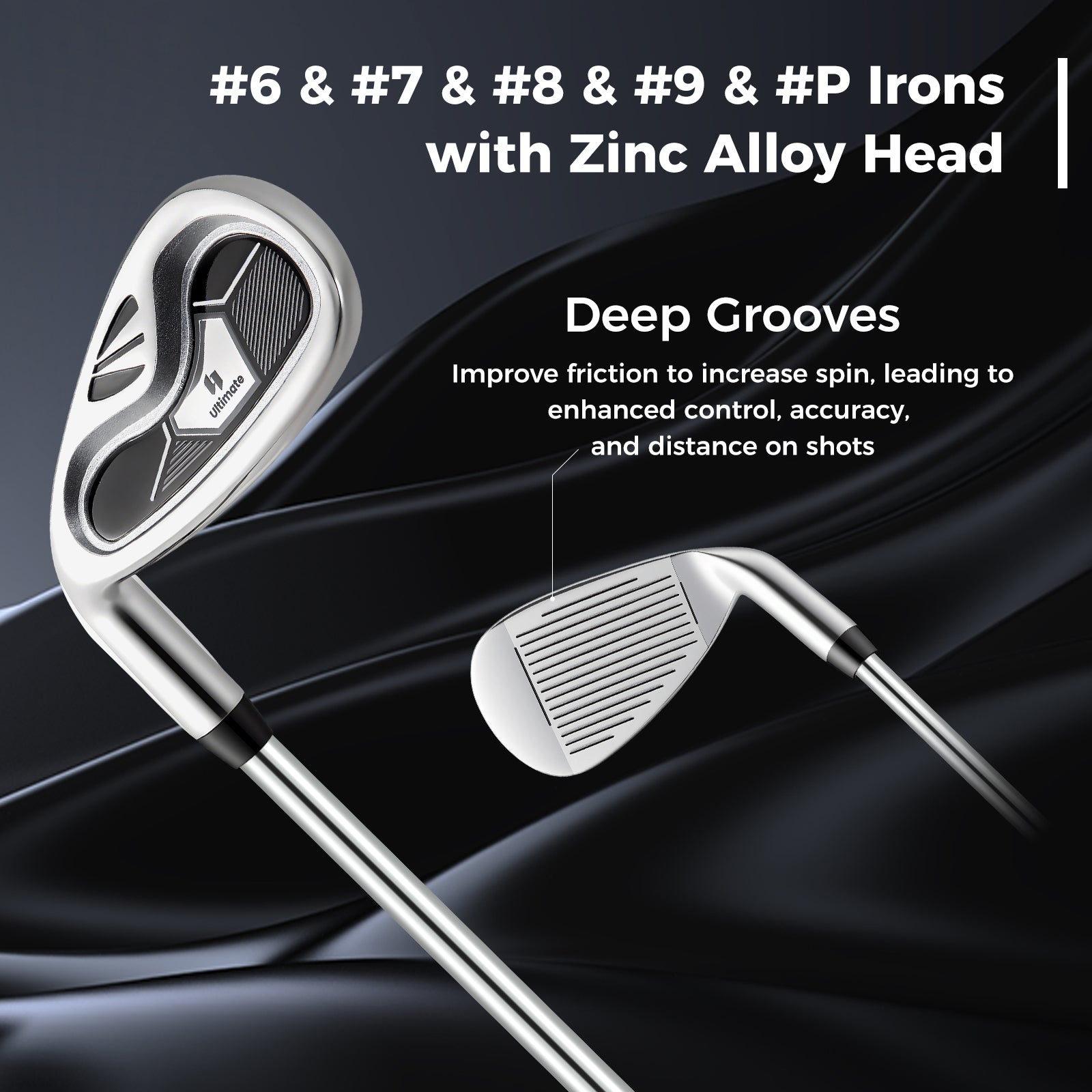 Mens LeftHanded Complete Golf Clubs and Bag Set Portable Lightweight Golf Stand Bag