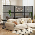 Metal Privacy Screen with Expansion Bolts and Connection Screws-Black