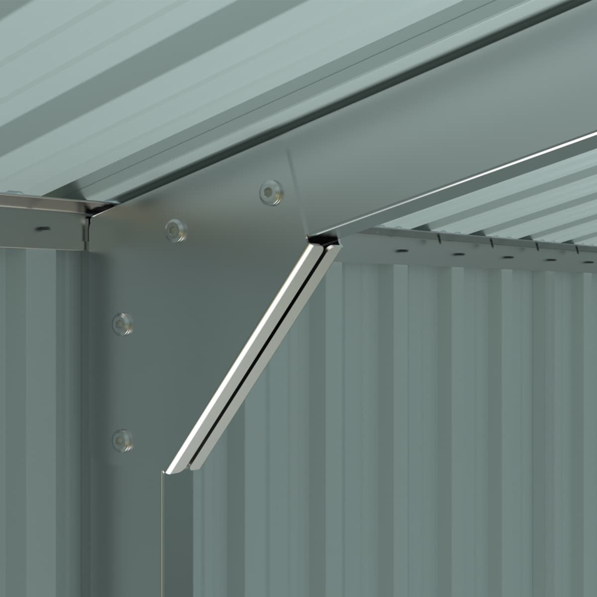 13'x20' Plus Upgraded Metal Shed w/ Double Front Doors & Side Entry Door