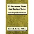 52 Sermons From the Book of Acts - Paperback