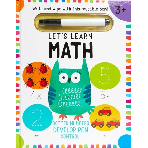 Let's Learn: First Math Skills: (Early Math Skills, Number Writing Workbook, Addition and Subtraction, Kids' Counting Books, Pen Control, Write and Wi - Hardcover