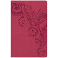 KJV Large Print Personal Size Reference Bible, Pink Leathertouch Indexed - Imitation Leather