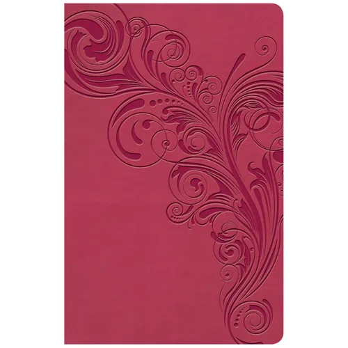 KJV Large Print Personal Size Reference Bible, Pink Leathertouch Indexed - Imitation Leather