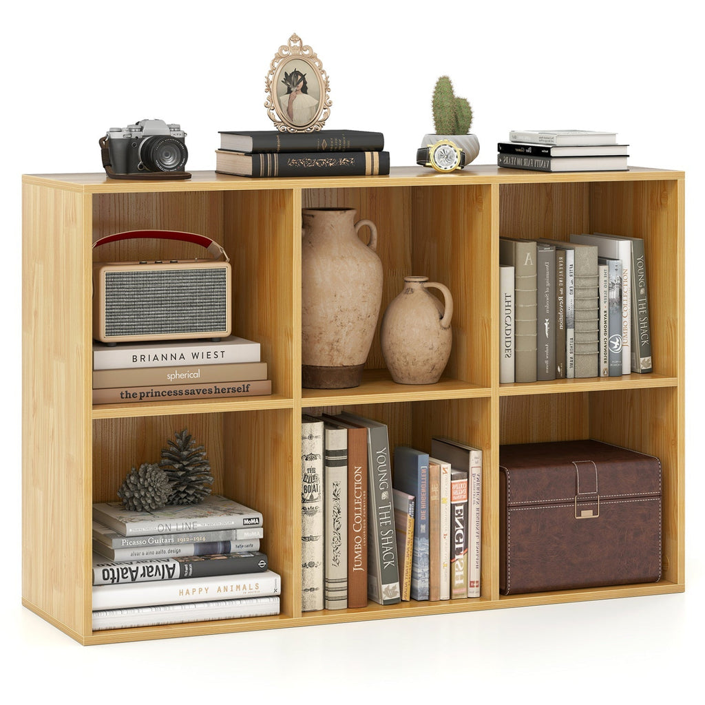 6-Cube Bookcase with Anti-Tipping Kit - Burlywood