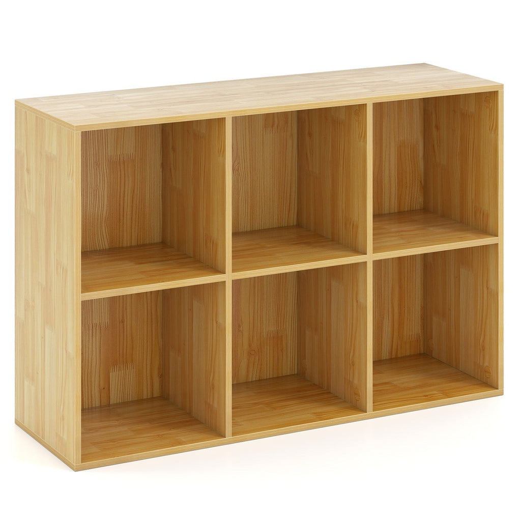 6-Cube Bookcase with Anti-Tipping Kit - Burlywood