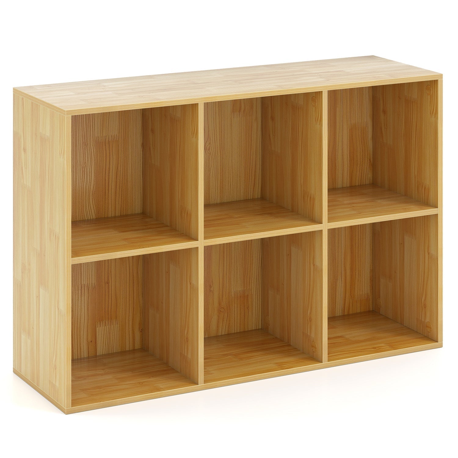 6-Cube Bookcase with Anti-Tipping Kit - Burlywood