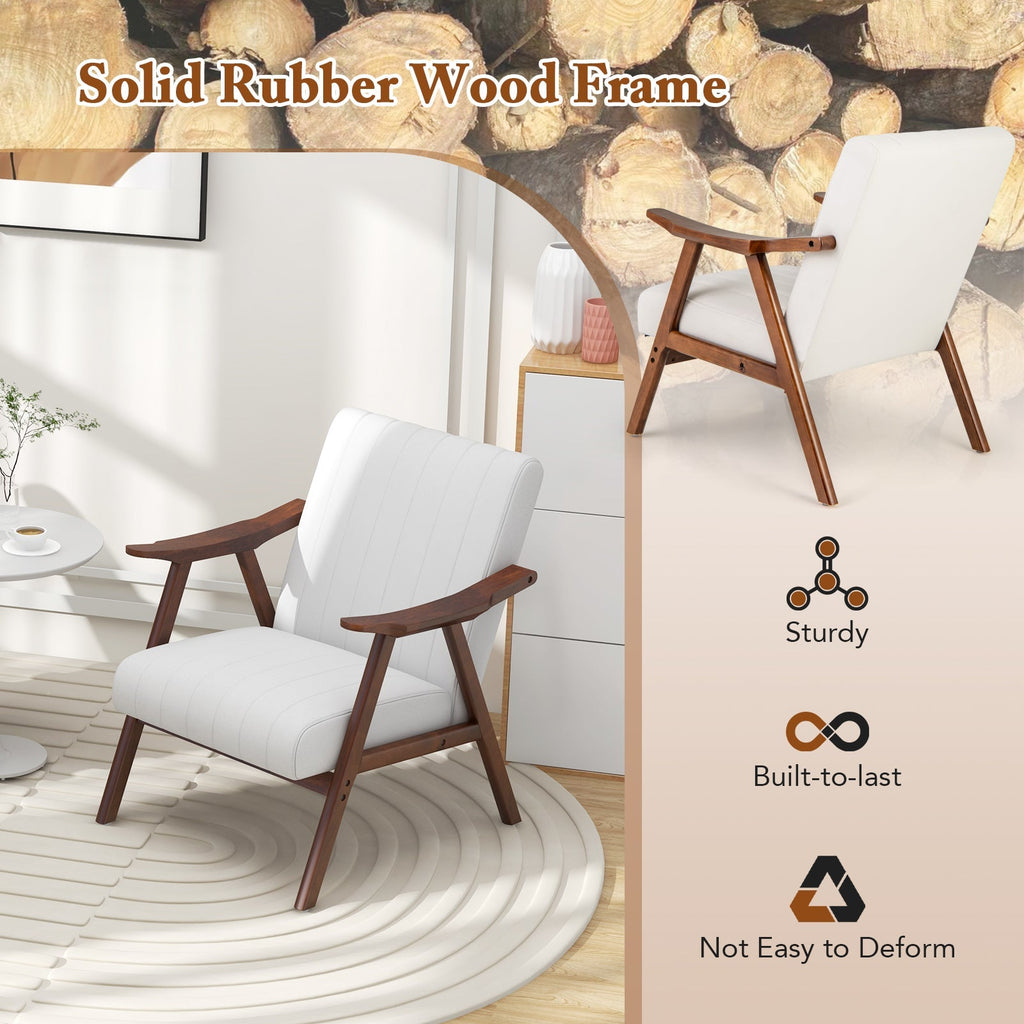 Modern Accent Chair Leisure Armchair with Felt Pads