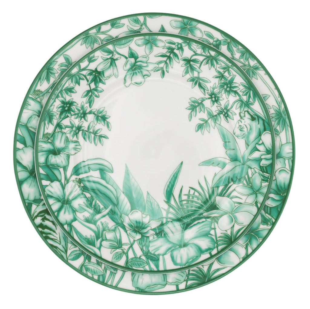 Monsoon Verdant Dinner Plate - Set of 4 (+1 Bonus Plate)