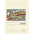 Vintage Lined Notebook Greetings from Saratoga Springs, New York - Paperback