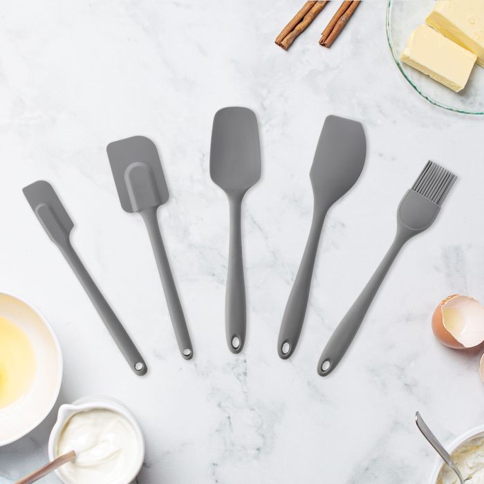 Mrs. Anderson's Baking Silicone Spatula, Gray, 10in