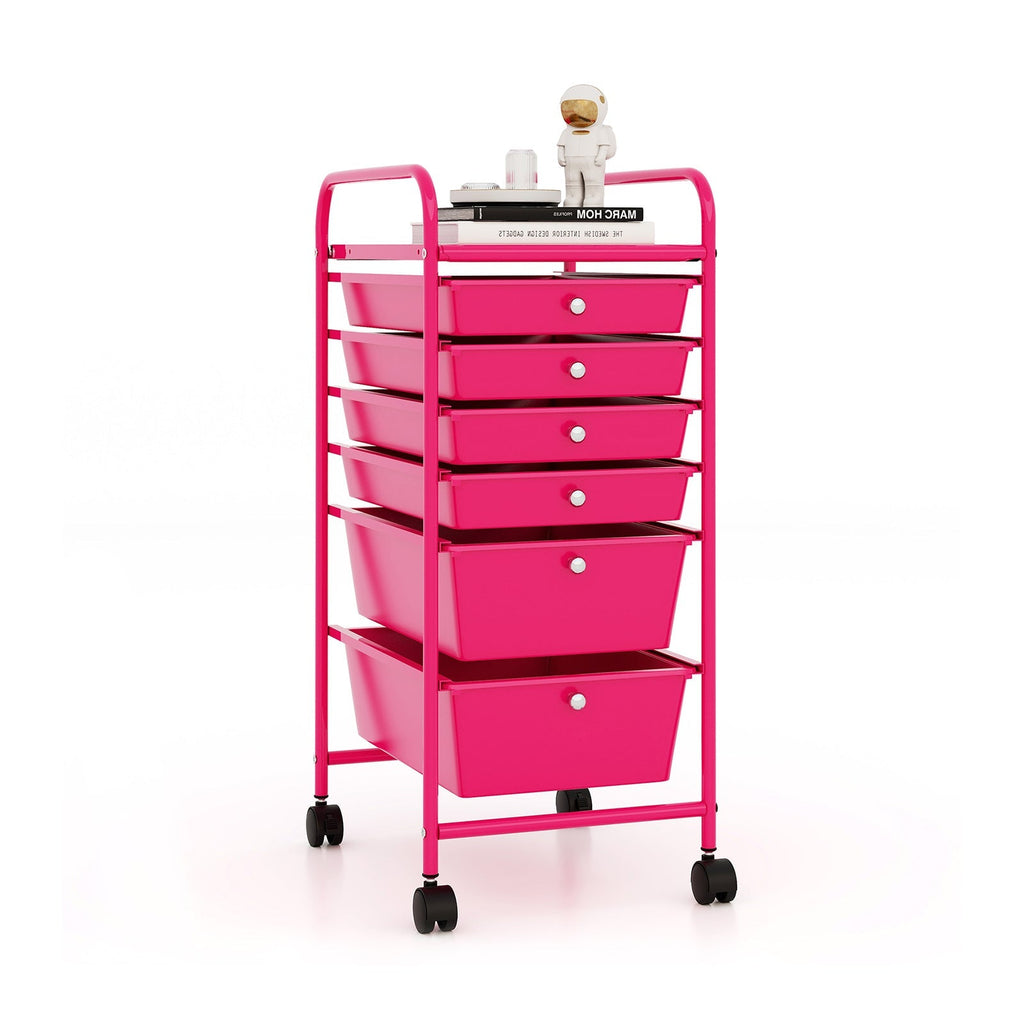 6 Drawers Rolling Storage Cart Organizer