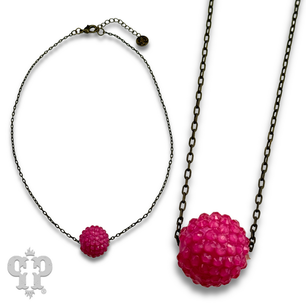 Crystal ball necklace