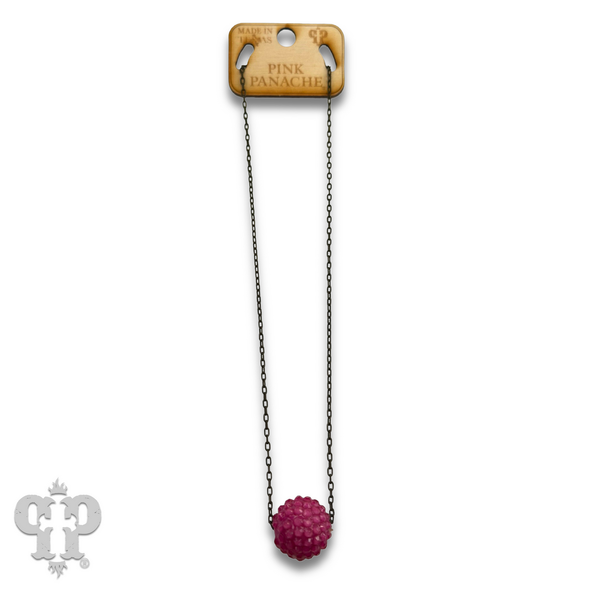 Crystal ball necklace