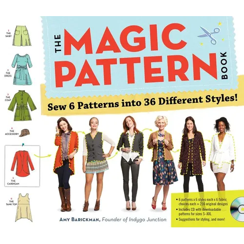 The Magic Pattern Book: Sew 6 Patterns Into 36 Different Styles! - Paperback