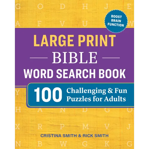 Large Print Bible Word Search Book: 100 Challenging and Fun Puzzles for Adults - Paperback