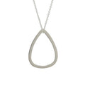 Emotive Raindrop Sterling Silver Necklace