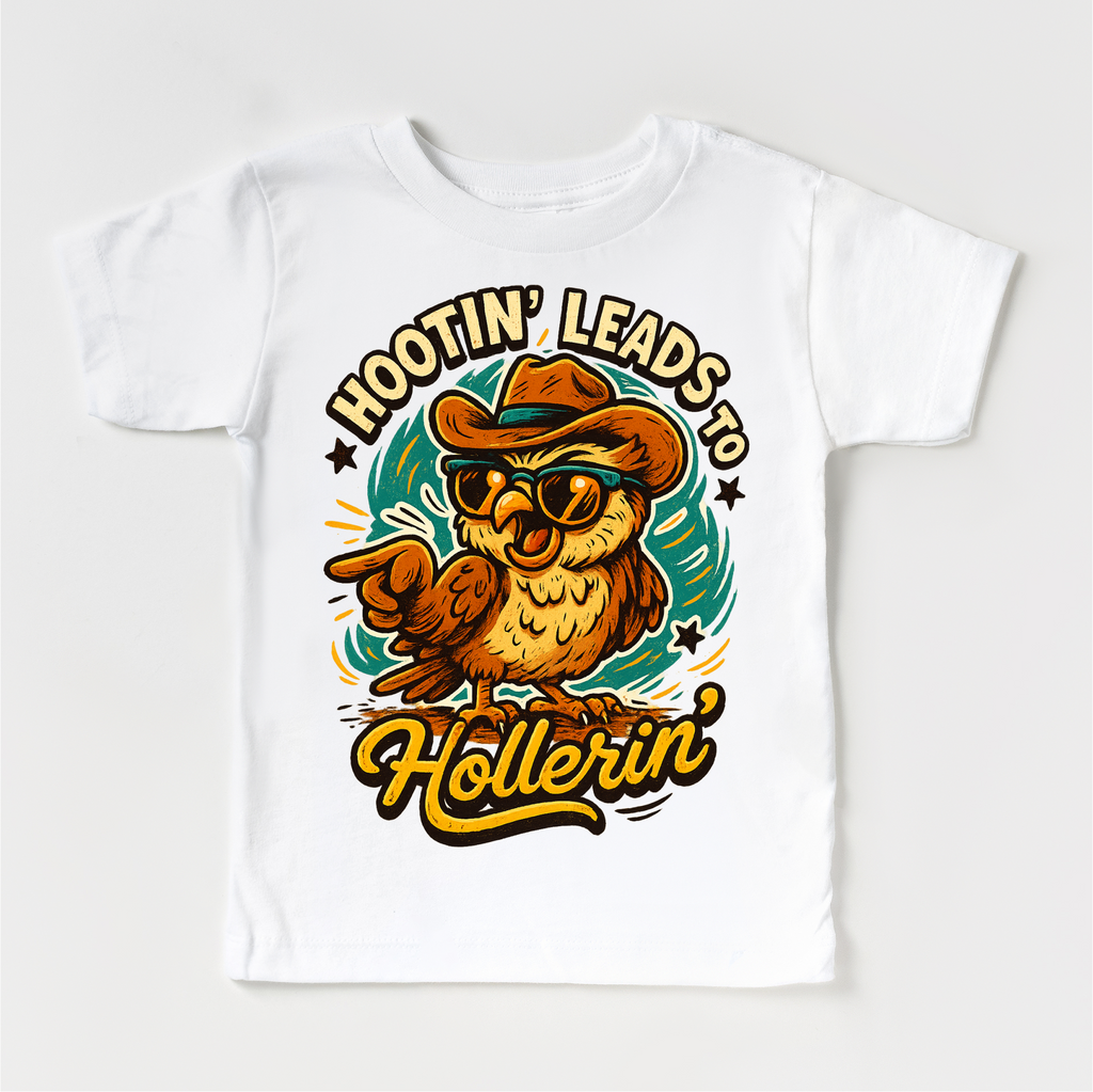 Hootin Leads To Hollerin' Funny Owl Country Western Shirt - Western Tee - MU99