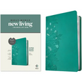 NLT Super Giant Print Bible, Filament Enabled (Leatherlike, Peony Rich Teal, Red Letter) - Imitation Leather