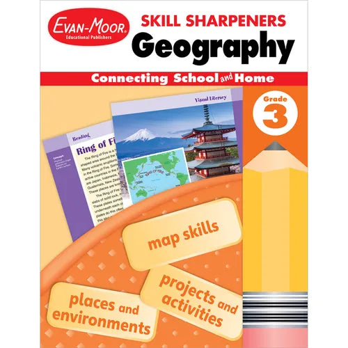 Skill Sharpeners: Geography, Grade 3 - Paperback
