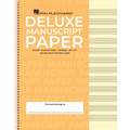 Deluxe Wirebound Super Premium Manuscript Paper Notebook (Gold Cover) - 96-Page Music Staff Paper Notebook - Durable Sheet Music Notebook - Lined Char - Spiral