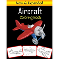 Aircraft Coloring Book: 50 Premium Quality Airplane Coloring Pages - Paperback