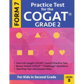 Practice Test for the Cogat Grade 2 Form 7 Level 8: Gifted and Talented Test Preparation Second Grade; Cogat 2nd Grade; Cogat Grade 2 Books, Cogat Tes - Paperback