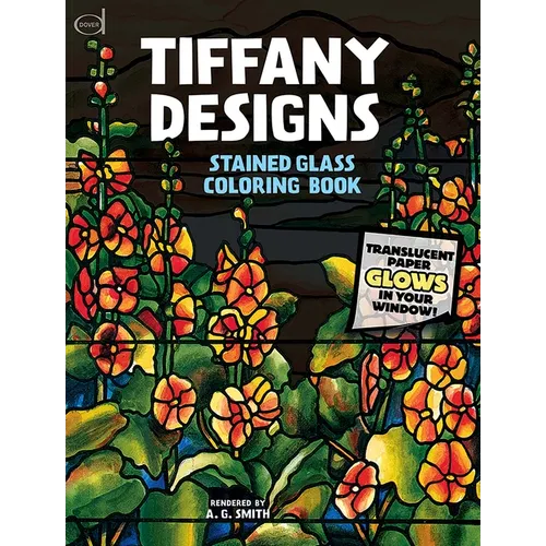 Tiffany Designs Stained Glass Coloring Book - Paperback