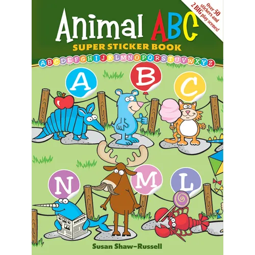 Animal ABC Super Sticker Book - Paperback