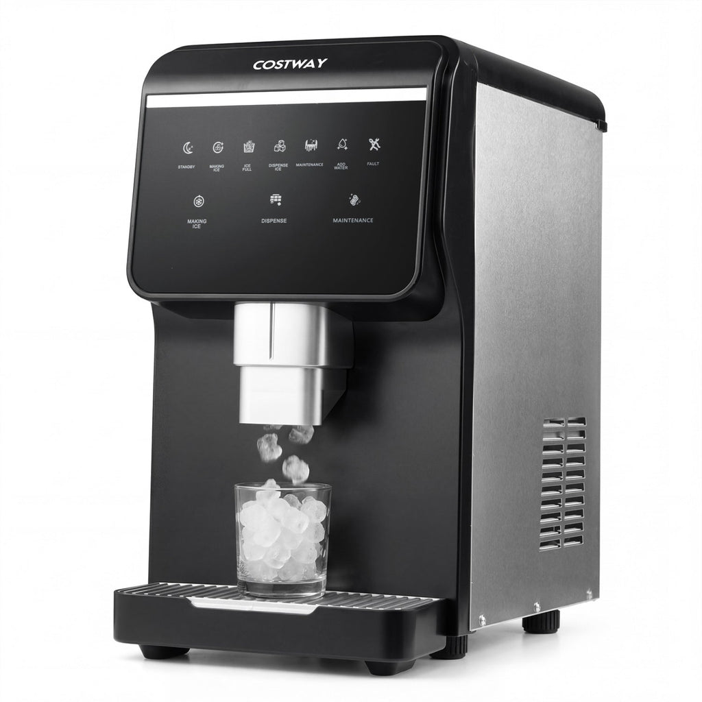 Nugget Ice Maker with Self Dispensing 80 LBS Per Day Chewable Pellet Ice Machine
