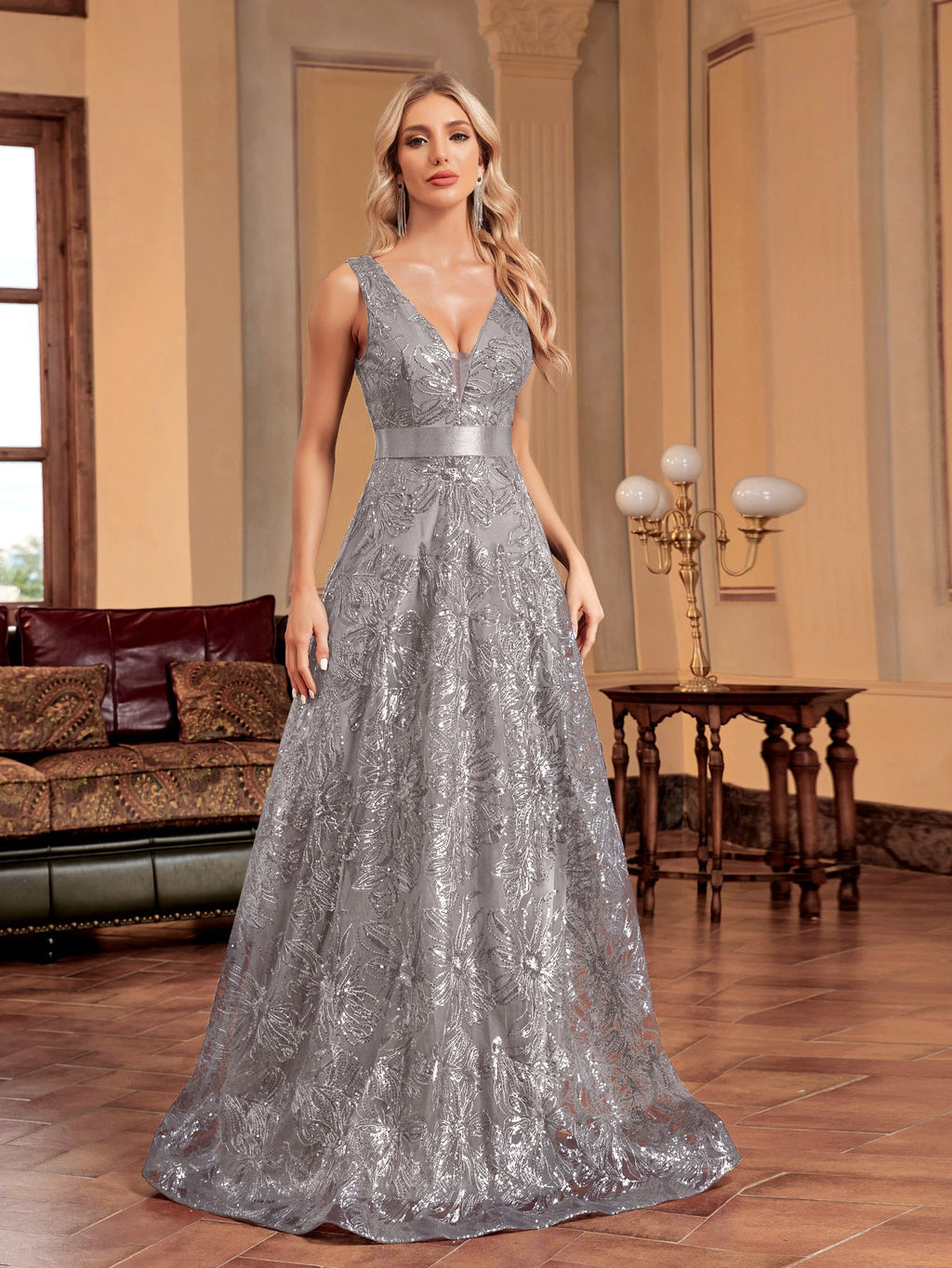 Deep V Plunge Dress Sexy Dress Backless Slim Fit Fishtail Bridesmaid Cocktail Evening Dress Women
