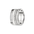 Rose Gold Full Diamond Ceramic Good Luck Comes Rings