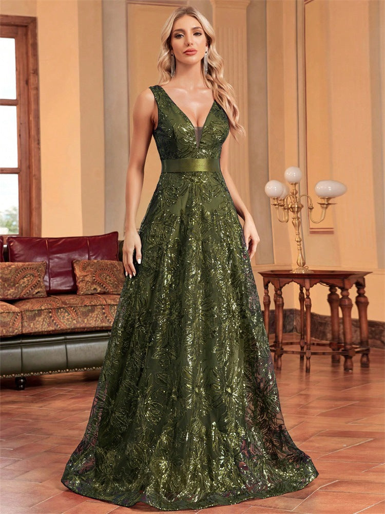 Deep V Plunge Dress Sexy Dress Backless Slim Fit Fishtail Bridesmaid Cocktail Evening Dress Women