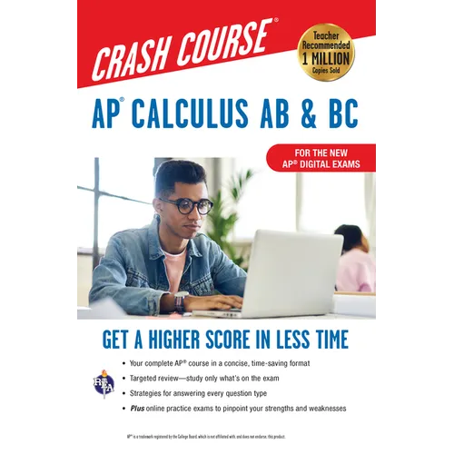 Ap(r) Calculus AB & BC Crash Course 3rd Ed., Book + Online: Get a Higher Score in Less Time - Paperback