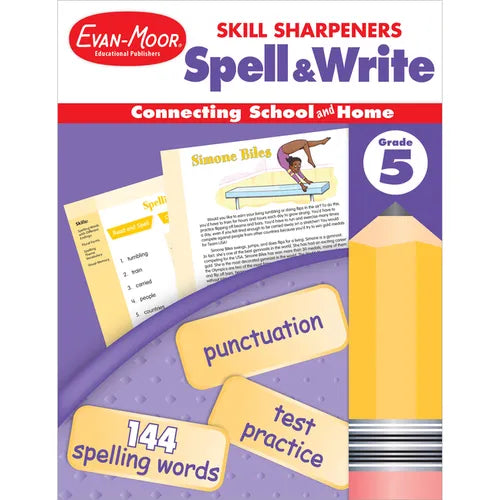 Skill Sharpeners: Spell & Write Grade 5 - Paperback
