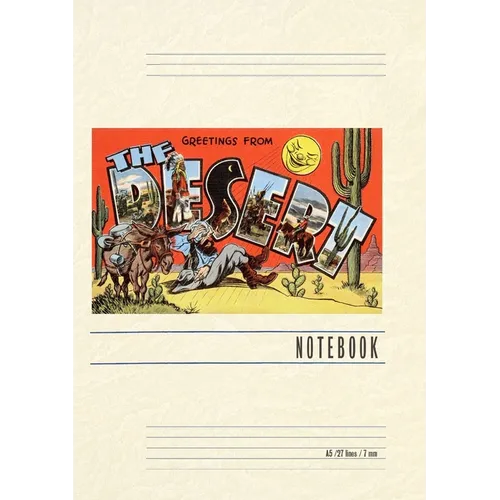 Vintage Lined Notebook Greetings from the Desert - Paperback